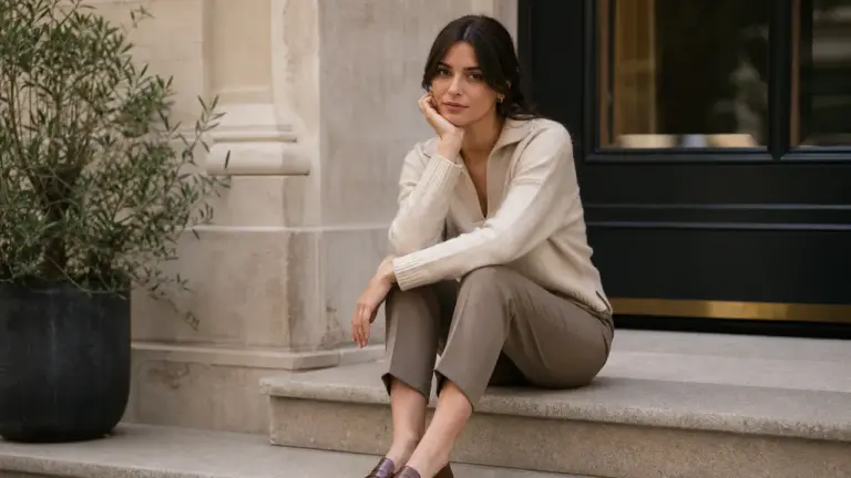 Comment porter des mocassins femme avec un pantalon tailleur