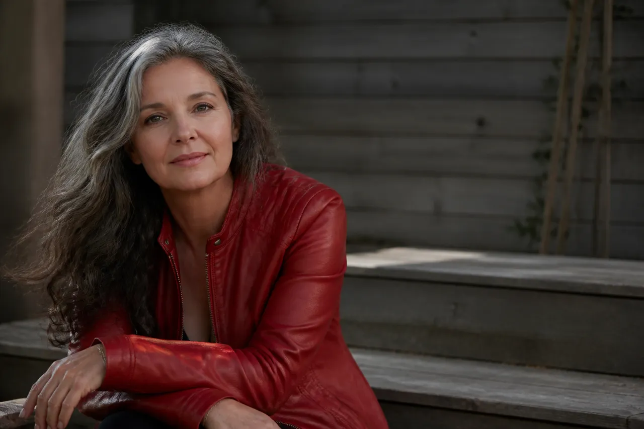 Perfecto femme après 50 ans en version rouge et élégante