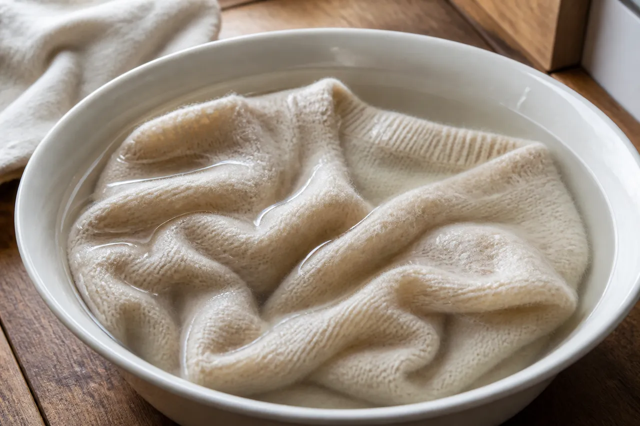 Comment faire pour qu'un pull ne gratte plus : trempage au vinaigre blanc